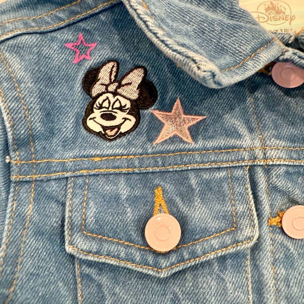 Disney Minnie Mouse denim jacket 3T - Picture 5 of 8